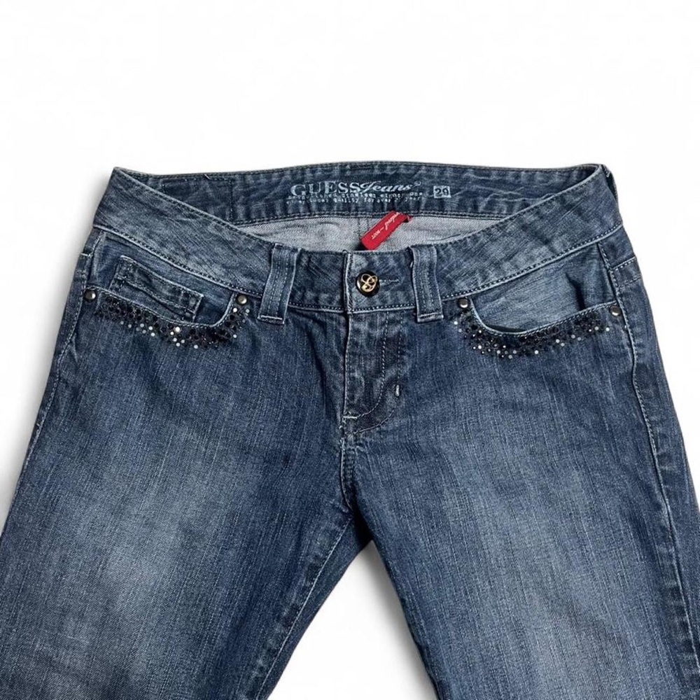 Guess Rose Rhinestone Low Rise Jeans - Picture 4 of 8